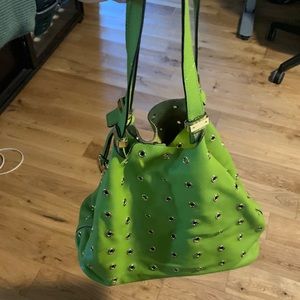 New green Michael kors bag